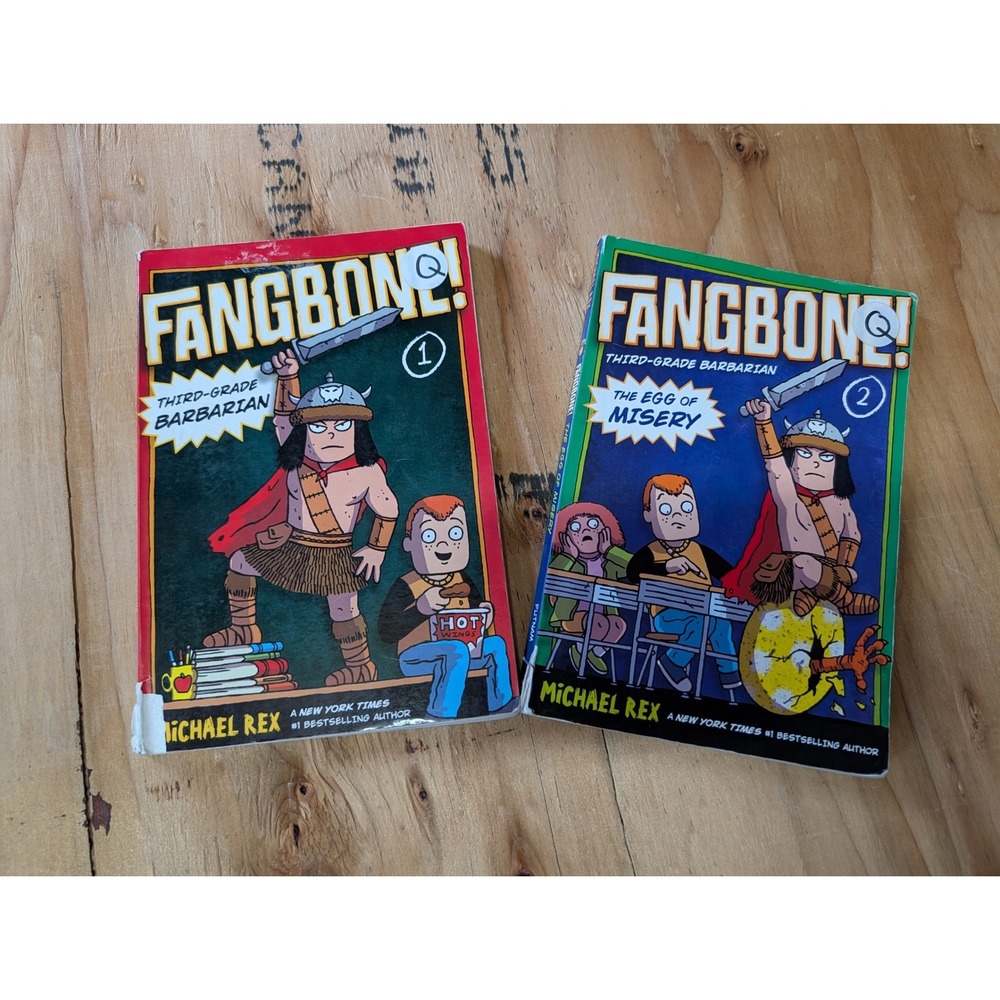 Fangbone! Graphic Novel Lot Books 1 & 2 Kids Michael Rex Multi Fair Condition